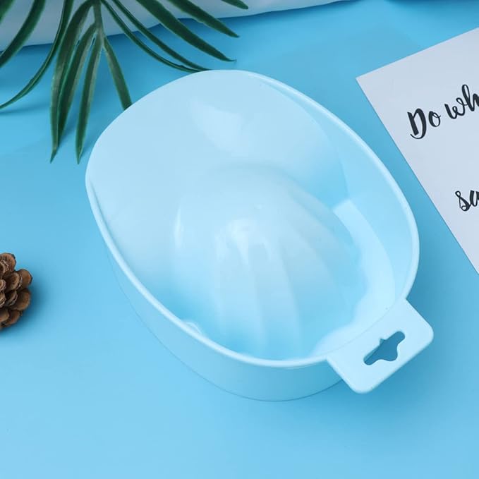 Manicure Soaking Bowls Nail Art Hand Soak Treatment Bowls Soaking Soak Bowl Blue Nail Art Polish Removal Wash Soaker Tray Manicure Spa Tools