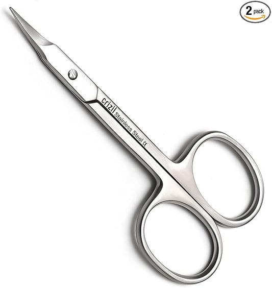 Nail Scissors for Women & Men – Stainless Steel, Curved Blade, Sharp Scissors for Toenails, Manicure, Pedicure, Cuticle For Home & Professional Use (Cuticle Scissors)