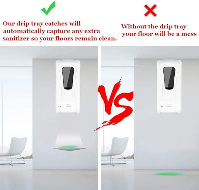 Drip Tray for Wall Mounted Soap Dispenser, Prevent Dripping and Spraying, Dispenser Stand, White