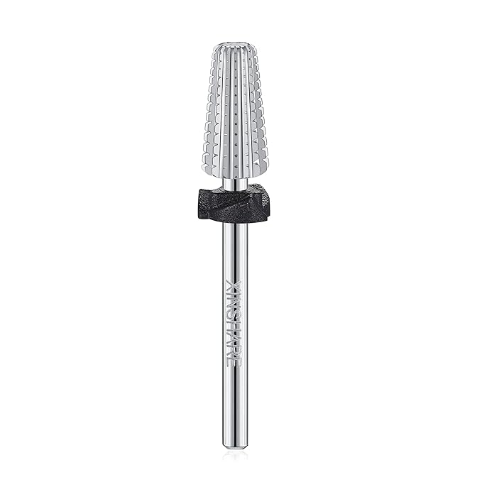 5 in 1 Nail Drill Bit 3/32" Tungsten Carbide Multifunctional Nail Bits Professional Fast Removing Acrylic Hard Gels Cuticle Nail Efile Bit for Nail Drill Machine Extra Coarse(XC)