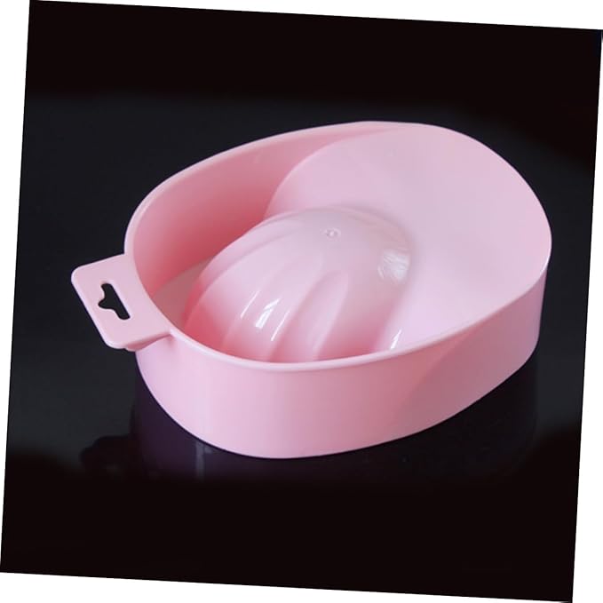 Mikinona 5pcs Nail Care Bowl Soak Tray for Manicure Nail Polish Remover Random Colors for Home Salon Use Fits Nails for Cuticle Softening Tip Removal