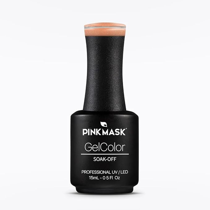 PINK MASK Gel Color Nail Polish A Year To Remember - Col. Prom Night 15ml / o.5 oz - UV/LED Gel Polish, Non Wipe, Long Lasting, Soak Off Formula