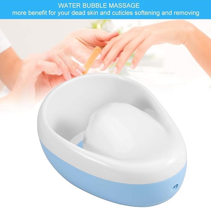 Electric Bubble Nail Soaking Bowl, Durable Manicure Hand Bowl Jet Spa Massage Nail Treatment Remover Manicure Spa Tool for Soak Soothing Relaxing Manicure Machine Soften Cuticles