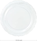 Upassion 100 Pieces Clear Plastic Plates - Image 4