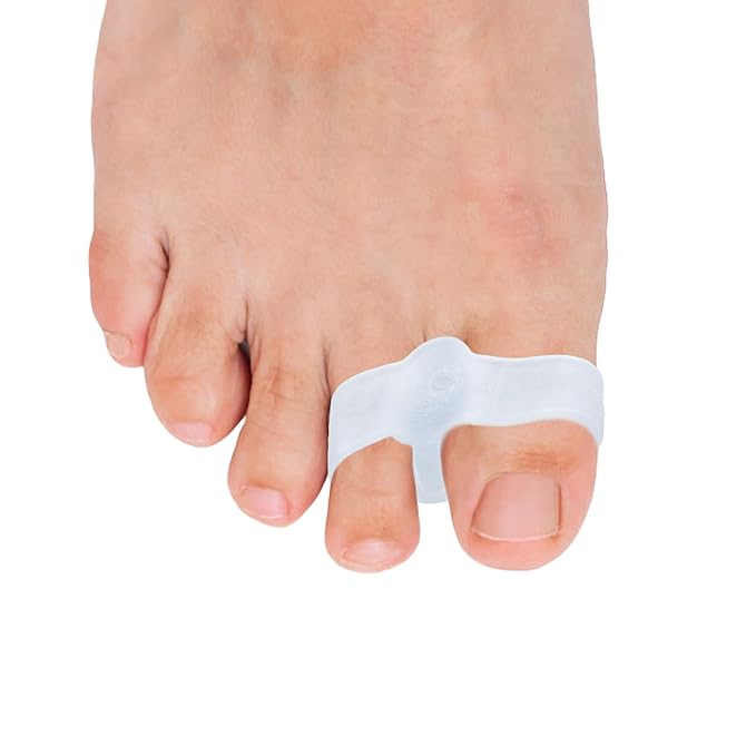 16pcs Silicone Toe Separators, Soft Foot Spacers Corrector with 2 Loops Gel Feet Straightener Correct Pad for Men & Women Straighten Overlapping Toe