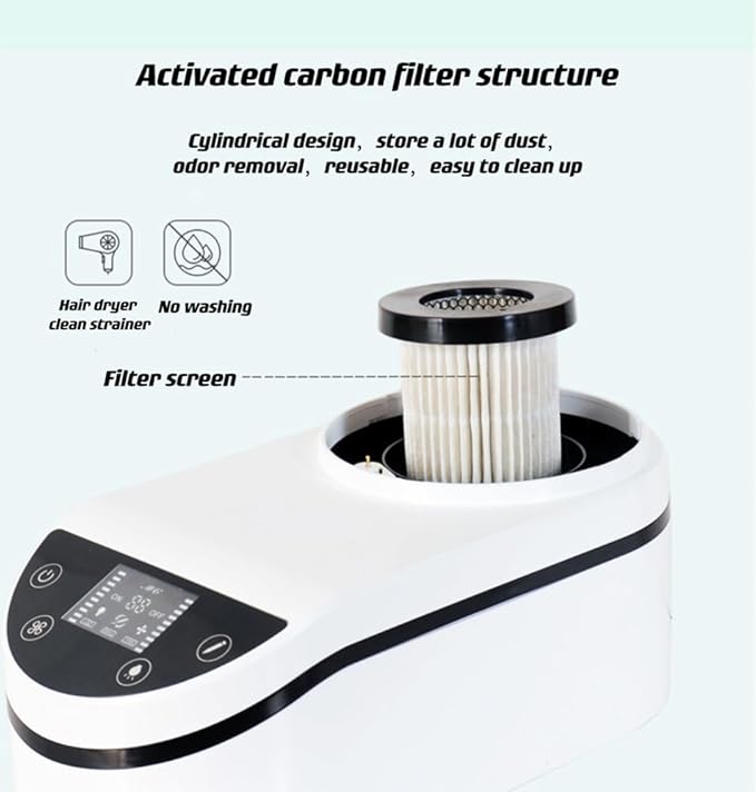 230W Strong Lab Dust Collector Power Portable Vacuum Cleaner Desktop Polishing Dust Collector (Vacuum Cleaner)