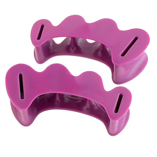 Correct Toes – Bunion Corrector, Toe Separator & Toe Spacers for Men and Women, Unisex, Plum, Small