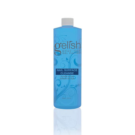 Gelish Nail Surface Cleanse – Gel Top Coat Nail Cleaner, Removes Tacky Residue, High-Shine Finish, Skin-Safe Formula, Smooth & Glossy Results for Perfect Manicure (16 Fl Oz, Nail Surface Cleanse)