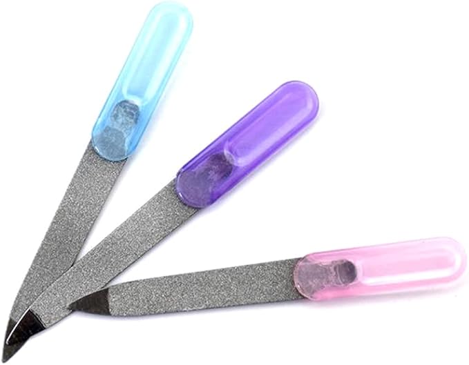 (8 Pack) 3.5 inch Stainless Steel Metal Nail File for Fingernails, Toenails, Scraping, Strengthening, Finger Manicure File