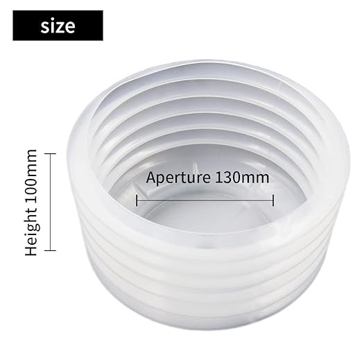 Hole Saw Accessory 130mm Dust Collector Bowl, LAIWEI Hole Cutter Dust Collector Bowl, Hole Saw Dust Collector for mounting recessed fixtures for All Hole saws with Cutting diameters Less Than 125mm.