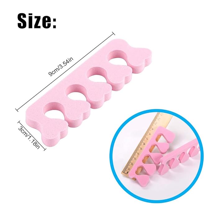 Toe Separators Toe Spacers (12 Pairs)- Apply Nail Polish During Pedicure Manicure - Stocking Stuffers for Ladies Women Teens Girls Kids - Nail Spa Party Supplies