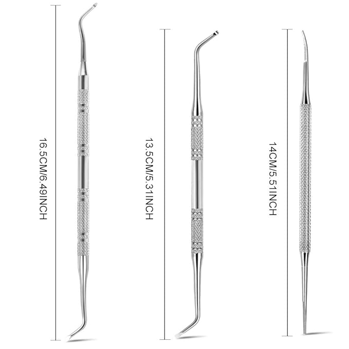 Teenitor Pedicure Tools for Feet, Toenail File and Lifters, Upgraded Professional Surgical Safe Ingrown Toenail Treatment Ingrown Toenail Removal Kit Ingrown Toenail Tool