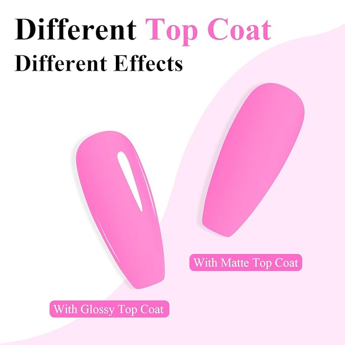 Imtiti Pink Gel Nail Polish, Purple Pink Gel Polish High Gloss Soak Off UV LED Nail Gel Polish Spring Summer Art Manicure Salon DIY Design 10ML