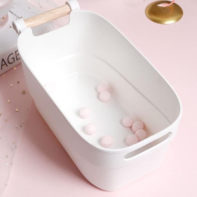 FRCOLOR Nail Soaking Bowl for Manicure Hand Soaking Bowl Nails Soak Container Plastic Hand Care Soak Bowl for Home DIY and Professional Nail Art Salon