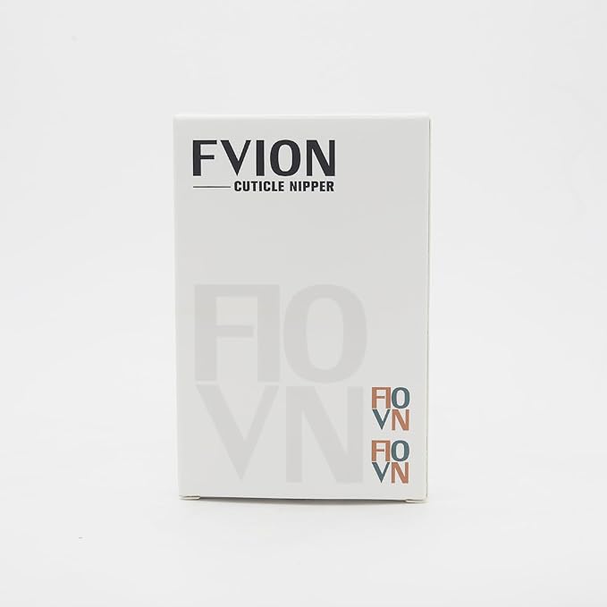 FVION Cuticle Clippers – Full Jaw Cuticle Trimmer with Rubber-Coated Handle, Sharp Nail Cuticle Cutter for Manicure and Dead Skin Removal - 9mm