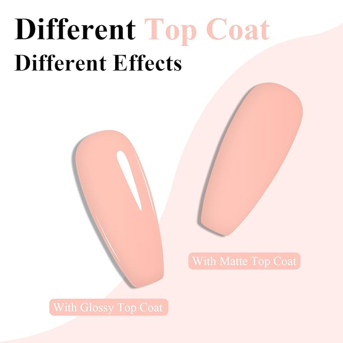 Imtiti Coral Gel Nail Polish, Light Coral Orange Gel Polish High Gloss Soak Off UV LED Spring Summer Art Manicure Salon DIY Design 10ML