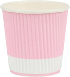 4 oz Light Pink Paper Coffee Cup - Image 2