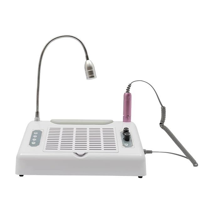 5 in 1 Professional Nail Dust Collector, 30000rpm Electric Nail Drill Machine, 48/96W LED Nail Lamp for Salon & Home