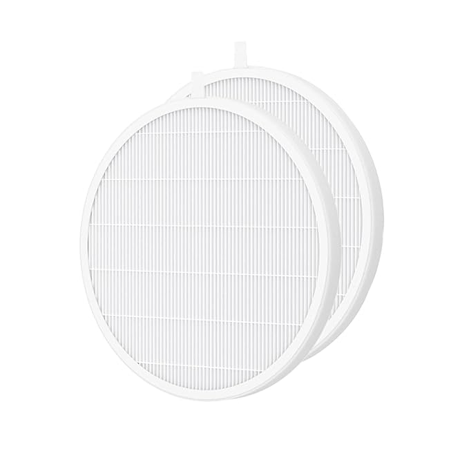 Reusable Nail Dust Filter 2-Pack - High-Efficiency 6.69"x0.31" Dust Collector Attachment for Manicure Tables, Pet & Craft Stations