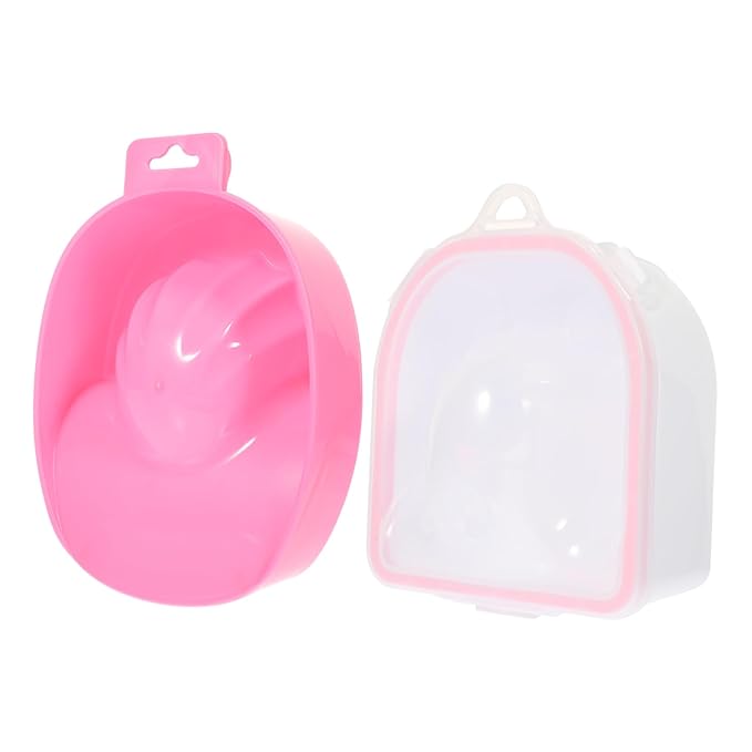 2pcs Nail Soaking Bowls for Manicure Spa Nail Art Tool for Soaking for Home Diy and Professional Use Comfortable Care