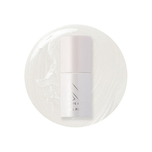 Olive & June Gel Polish | UV LED Nail Lamp Needed | Long Lasting Formula | Up to 21 Days of Wear | Damage-Free Removal | Salon-Quality Manicure, Pedicure at Home | Atlas | Pearly White