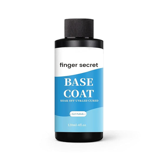 Base Coat,Top Coat Gel Nail Polish,Fast Drying Nail Polish,Nail Supplies for DIY in Salon or Home Use 1 * 120ml/4floz