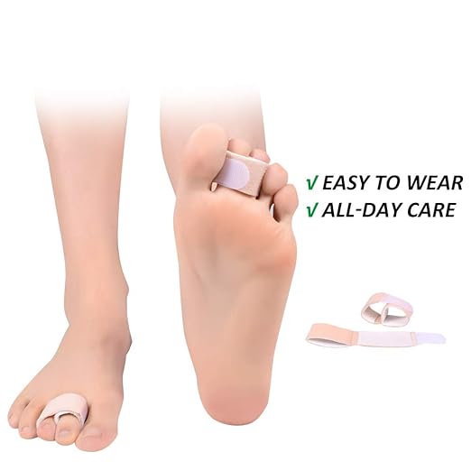 Toe Separator Gel Bunion Corrector Hammer Toe Straightener Professional Forefoot Cushions Toe Straightener Bunion Pads Relieve Hammer Toe Bunion Overlapping Toe Callus Blister for Men Women(5 Pair)