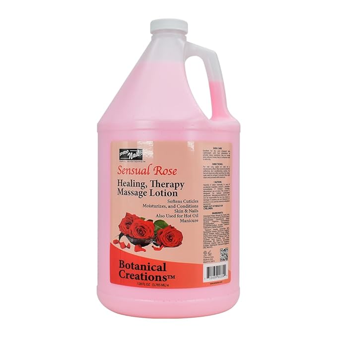 PRONAIL - Healing Therapy Massage Lotion, Sensual Rose, 128 Oz for Professional Pedicure, Body and Hot Oil Manicure