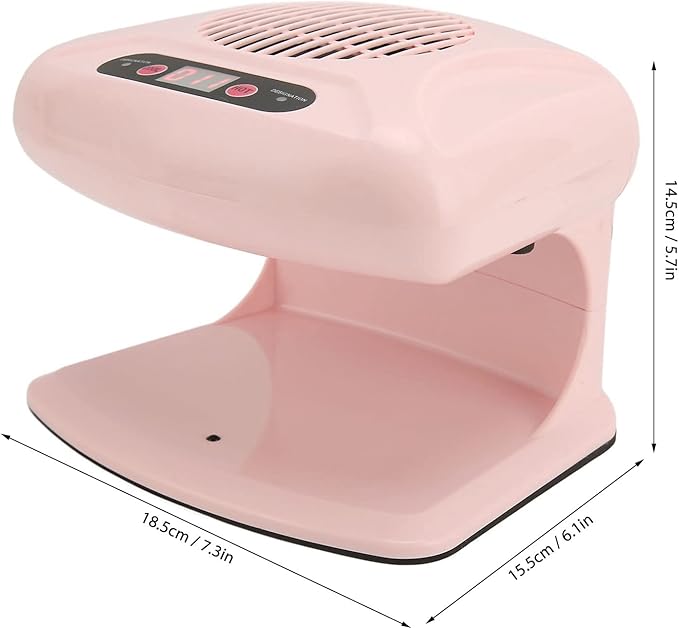 ZJchao Air Nail Dryer, 300W 2 in 1 Automatic Induction Cold Hot Air Nail Polish Drying Fan Wind Blower Dryer for Regular Nail Polish, Home and Salon Use