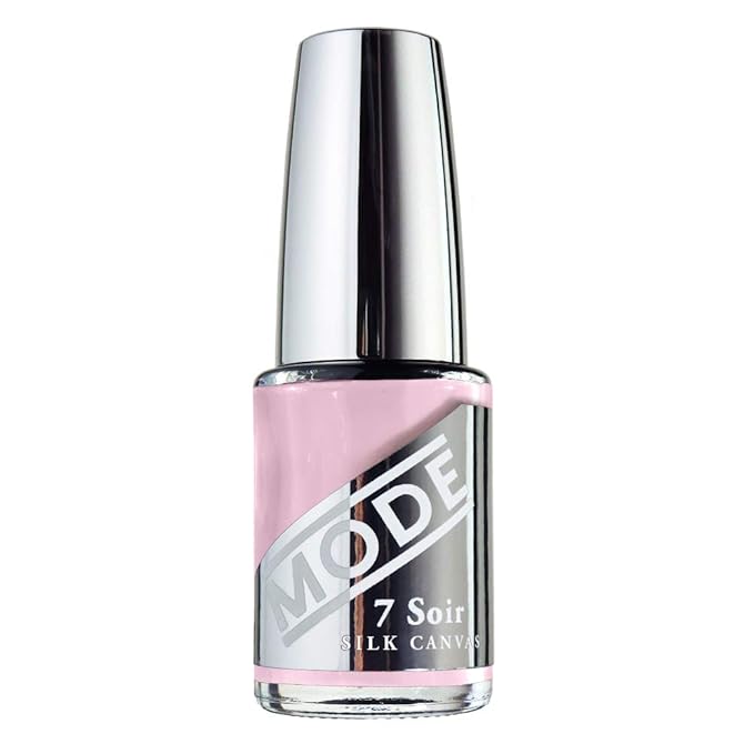 MODE Multiuse Fortifying Base Coat Nail Polish, Chip Resistant Nourishing Nail Lacquer, Long Wear Smoothing, Strengthening, Brightening Protection, Made in NY, 7 Soir Le Vernis - Silk Canvas