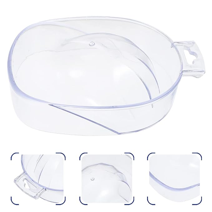 MERRYHAPY 2pcs Manicure Supplies Nail Art Soaking Bowl Set Dip Powder Remover for Nails
