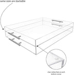 Isaac Jacobs 16x20 Clear Acrylic Serving Tray - Image 4
