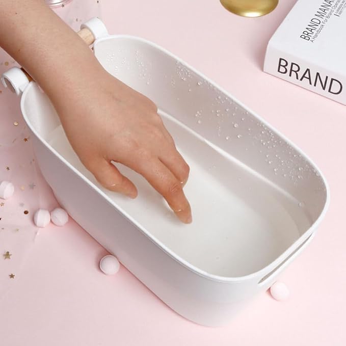 FRCOLOR Nail Soaking Bowl for Manicure Hand Soaking Bowl Nails Soak Container Plastic Hand Care Soak Bowl for Home DIY and Professional Nail Art Salon