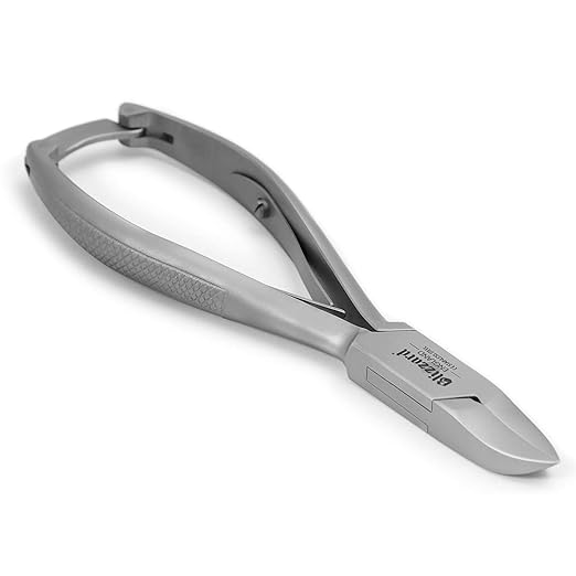 Nail Clippers for Men with Thick or Ingrown Toenails – Blizzard Podiatrist Toenail Clipper Set German Forged – 5.5 inch Heavy Duty Nail Cutter – Concave Head Chequered Handles - Hospital Grade