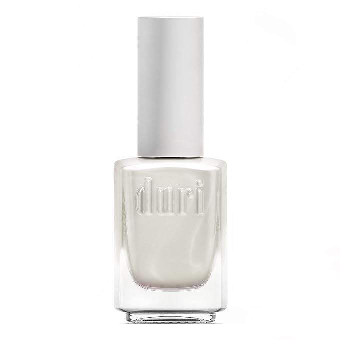 duri Nail Polish, 769 Dolphin Dance, Silver Metallic Shimmer Lacquer, Full Coverage, Shiny Finish, Fast Drying, Long Lasting, 0.45 Fl Oz