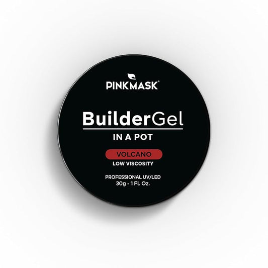 Builder Gel in a Pot 30g Shimmer Grey, Nail Extension/Strengthener in a Jar, Sculpting Gel UV/LED