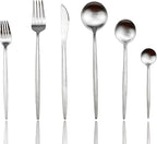 JASHII Luxury Flatware, 24-pieces Elegant Cute 18/10 Stainless Steel Silverware by JASHII