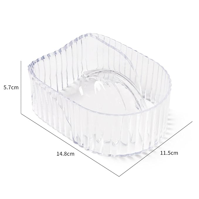 Generic Hand Soaking Bowl Soak Off Finger Bowl, Soak Off Gel Polish Remover Bowl Nail Soak Off Bowl Nail Art Tool, Powder Remover Tools, for Home, Transparent