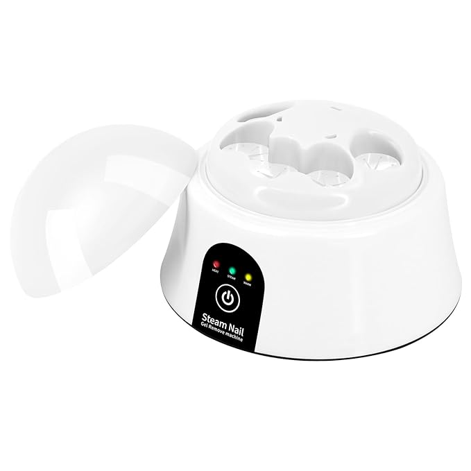 Nail Soaking Bowl, Electric Soak off Bowl Manicure Soaker for Gel Nail Polish Remover, Acrylic Nails, Dip Powder Remover, White