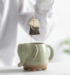 EatingBiting Elephants Cute Ceramic Mugs 15 oz Cup - Image 5