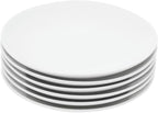 Miicol Ceramic Appetizer Plates Set of 6, Small Dinner Plates, Modern Round by Miicol