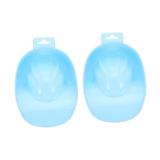 2pcs Nail Soaker Bowls for Manicure Portable Nail Polish Remover for Art Treatment for Home Salon Use Relaxing Spa