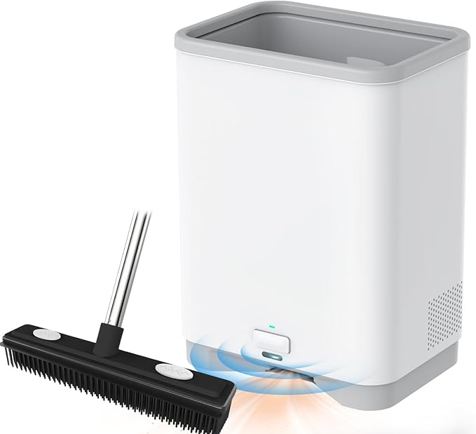 Touchless Vacuum Automatic Dustpan Cleaner Pet Hair Remover Vacuum Cleaner with Dust Bag for Sweeping Hair Vacuum for Salons Food Dirt Kitchen