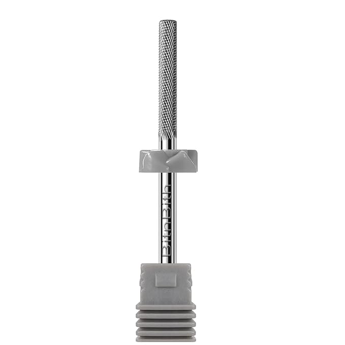 Nail Drill Bit Professional Safety Carbide Nature Nail Buffer Drill Bit 3/32” Cuticle Dead Skin Remover,Nail Prepare Bit Nail Bed File Manicure Two Way Rotate for Home Salon,3XF-Flat