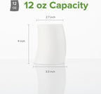 Novelty Curved and Embossed Stripes Body Design Bone China Cups Without Handle - Image 3