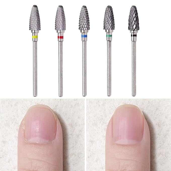 Nail Cutter Drill Bit for Manicure Tungsten Steel Professional Manicure Drill Universal Drill Bits for Nails