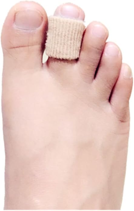 Dr. Foot's Toe Tubes-3 Pcs-Fabric Sleeve Protectors with Gel Lining Pad The Toes to Prevent Corn, Callus & Blister-Bunions Sore Corns Hammertoes Gel Toe Separators Protector