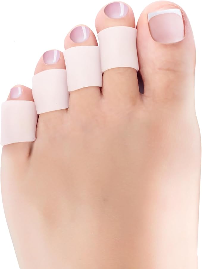 Silicone Toe Protection, 20 Pieces Toe Protection, Toe Tube, for Small Toes and Fingers, Blisters, Calluses, Reduce Rubbing, Relieve Pain.