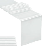 5-Pack Satin Table Runner Silver 12 x 108 inches Long, Table Runners by Hahuho