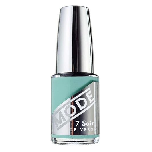MODE Turquoise Robin Blue Nail Polish Long Lasting Nail Lacquer Color, Chip Resistant Strength, Nourishing Manicure Protection, Made in NY, Le Vernis, Unlimited Happiness